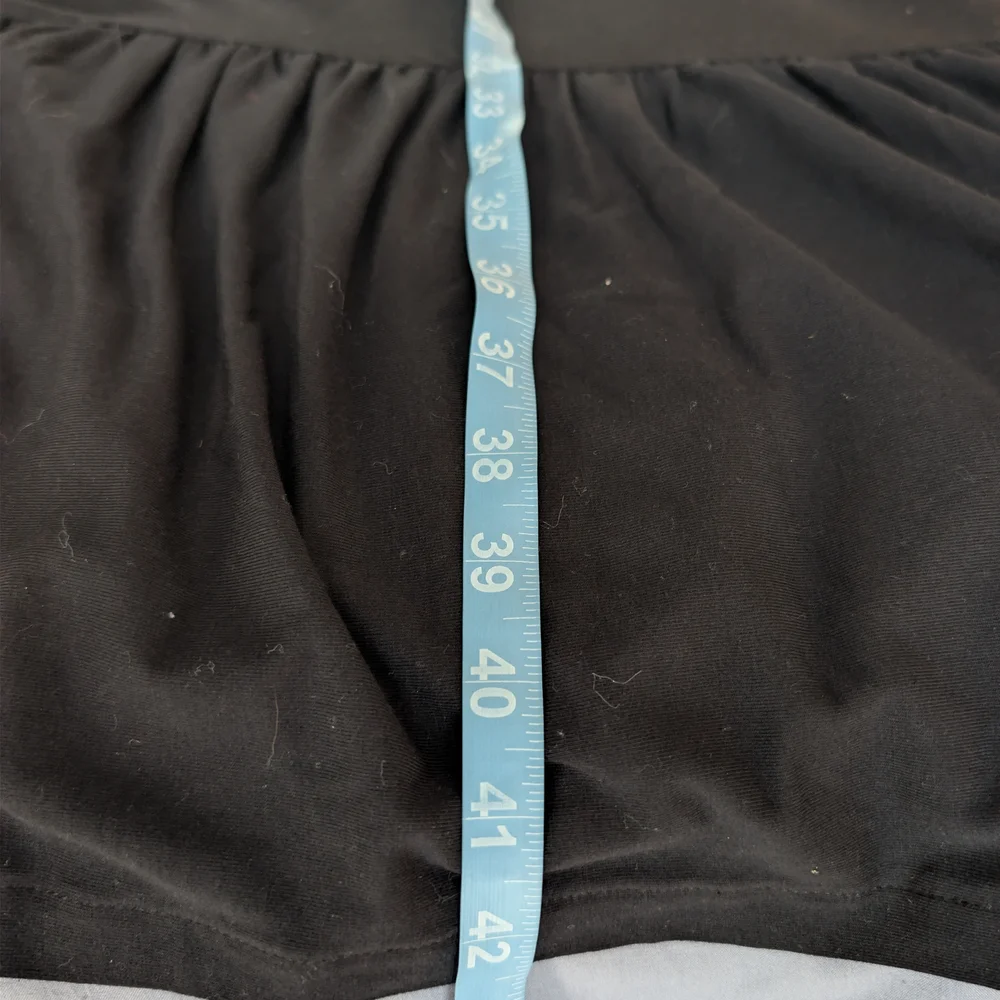 NWOT Isaac Mizrahi Short Sleeve Cotton Modal Tiered Midi Dress Black XS Petite - Picture 8 of 8